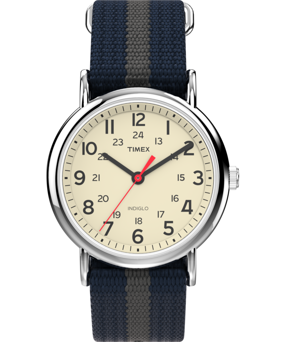 Timex Weekender Round 38mm White Dial Analog Unisex Watch - T2N654UJ