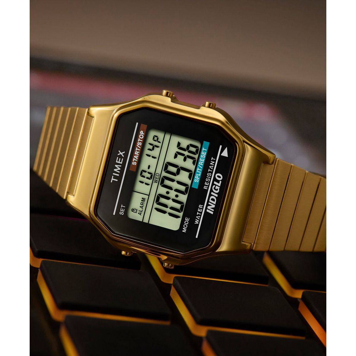 Timex Square 34mm Digital Dial Digital Men Watch - T78677UJ