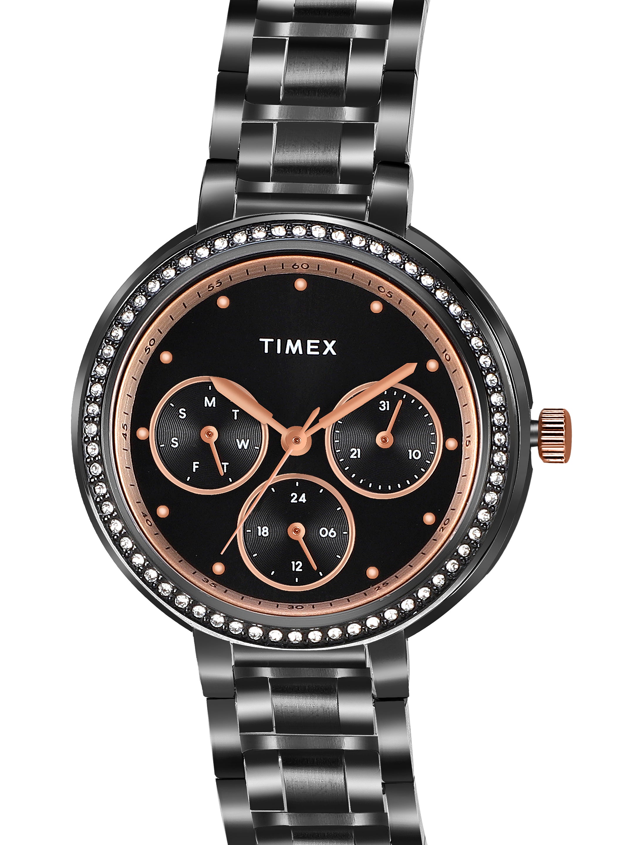 Timex Fashion Black Dial Quartz Analog Women Watch