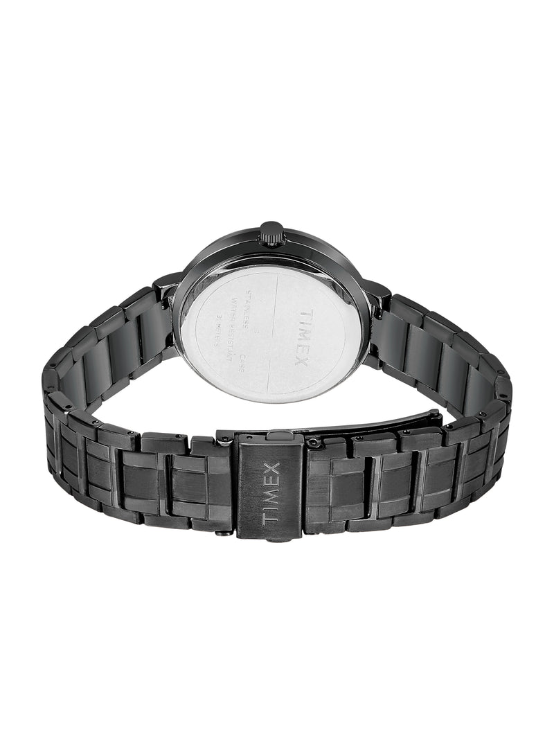 Timex Round 21mm Black Dial Analog Women Watch - TW000Z304 Watch Timex