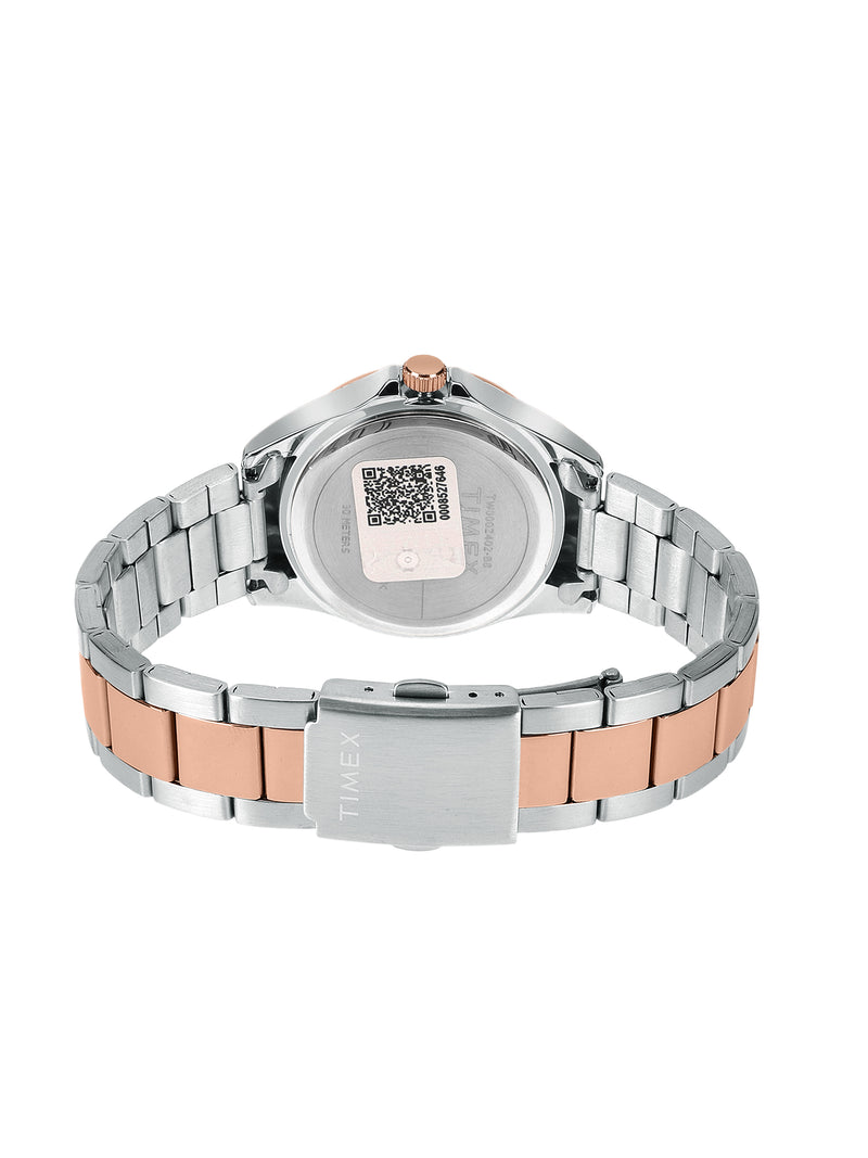Timex Round 36mm Maroon Dial Analog Women Watch - TW000Z401 Watch Timex