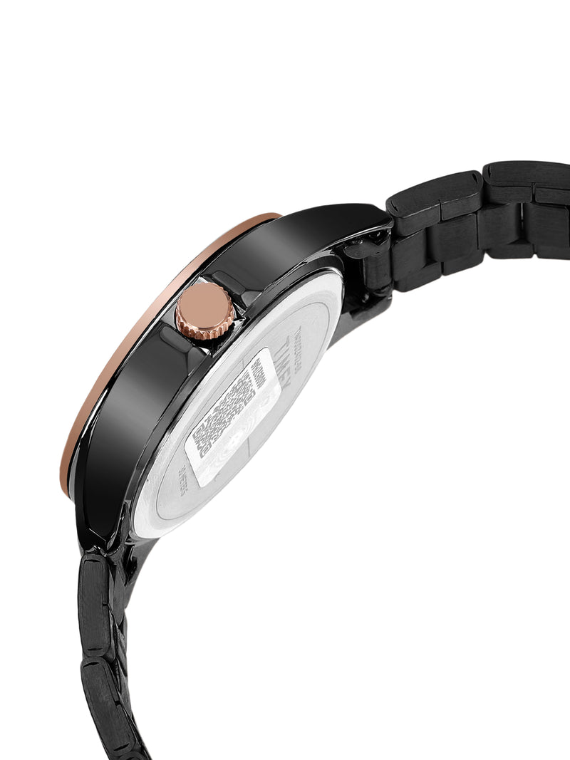 Timex Round 21mm Black Dial Analog Women Watch - TW000Z404 Watch Timex