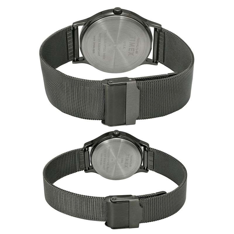 Timex Round 39mm Red Dial Analog Pair Watch - TW00PR272 Watch Timex