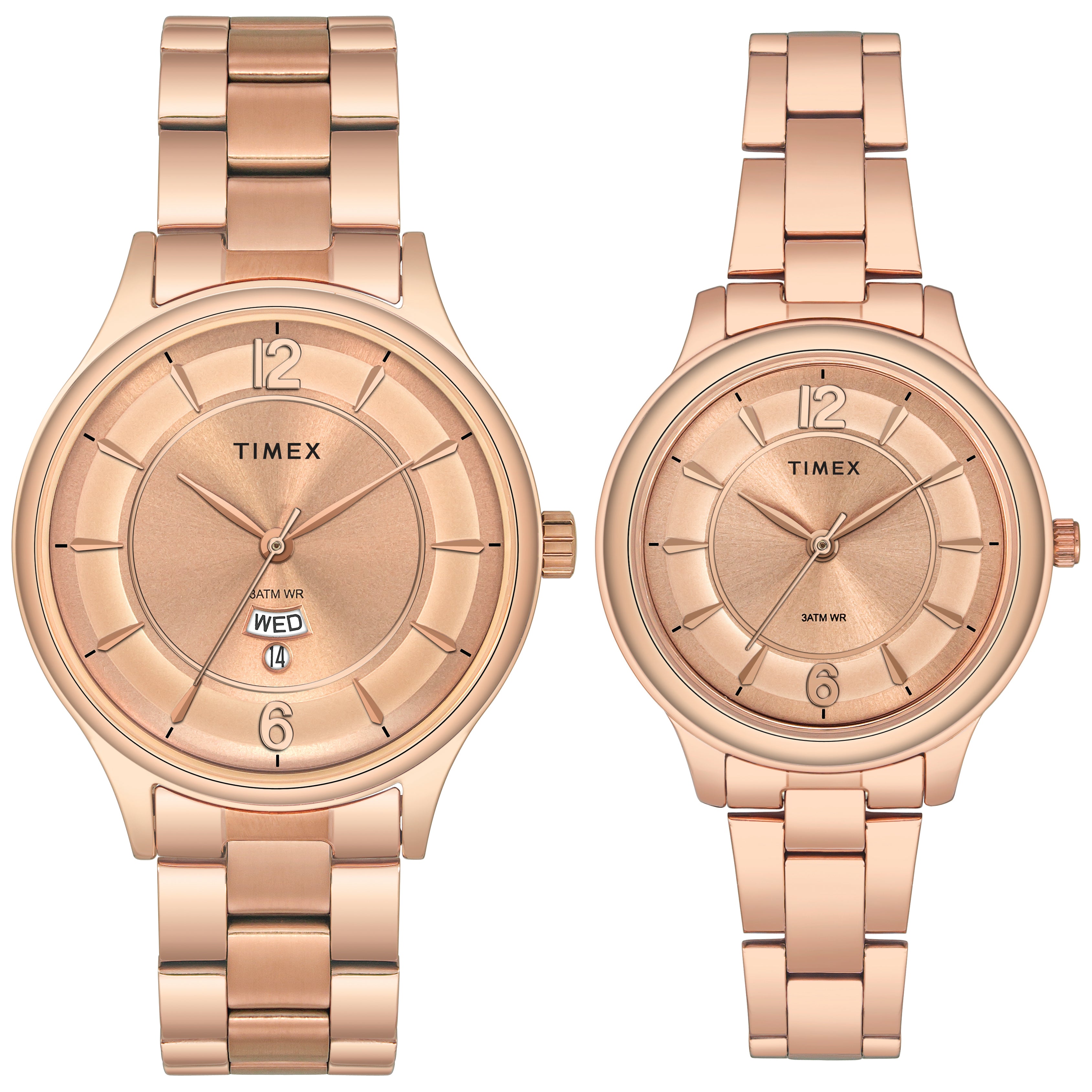Timex Empera Rose Gold Round Dial Quartz Analog Unisex Watch