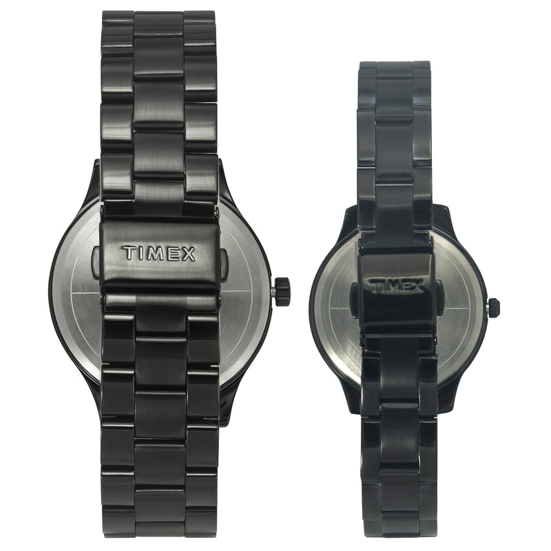 Timex Empera Round 21mm Blue Dial Analog Pair Watch - TW00PR275 Watch Timex