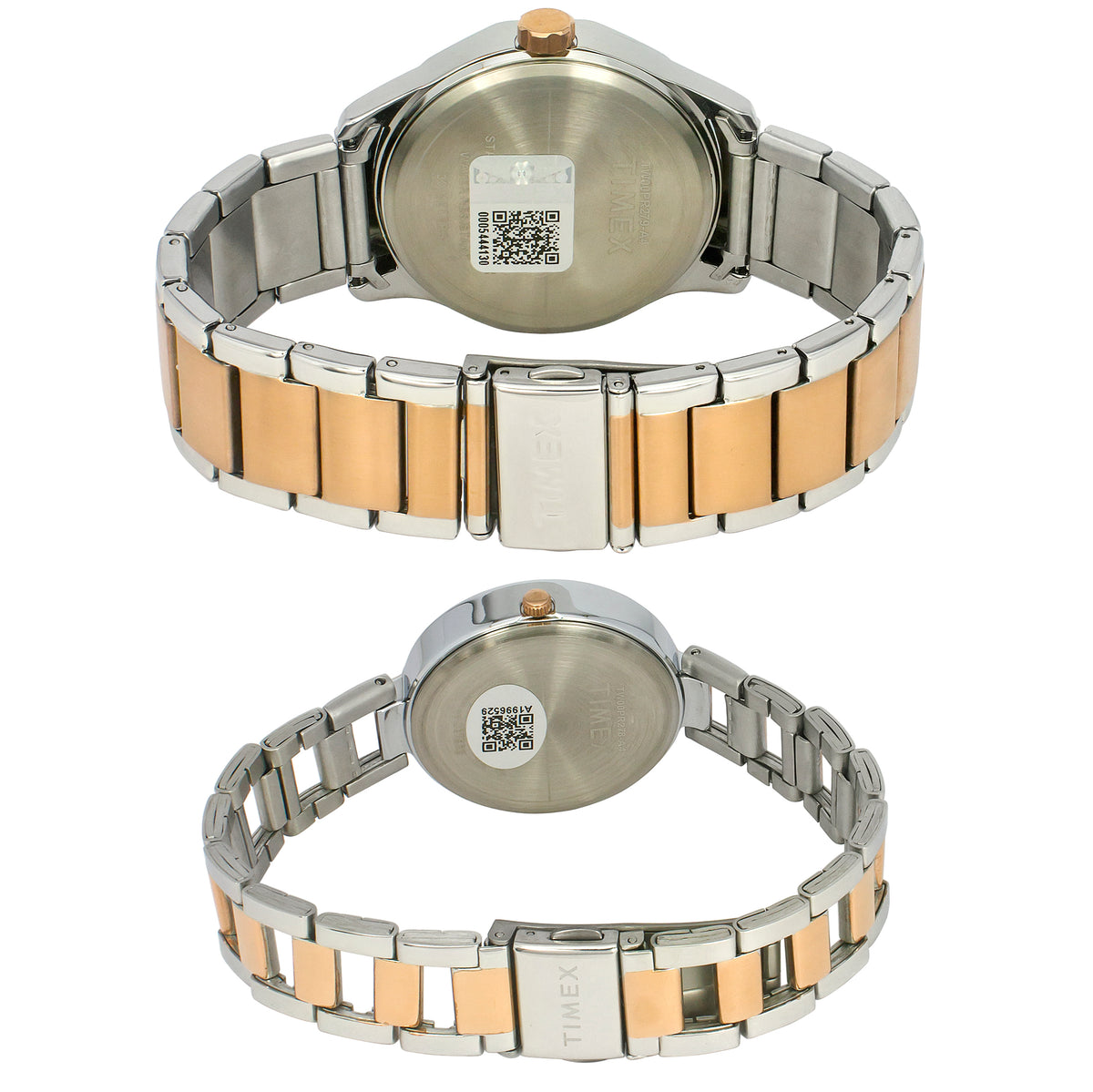Timex Trendline Round 21mm Black Dial Analog Pair Watch - TW00PR279