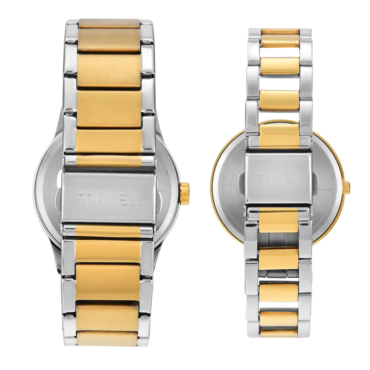 Timex Round 21mm White Dial Analog Pair Watch - TW00PR312 Watch Timex