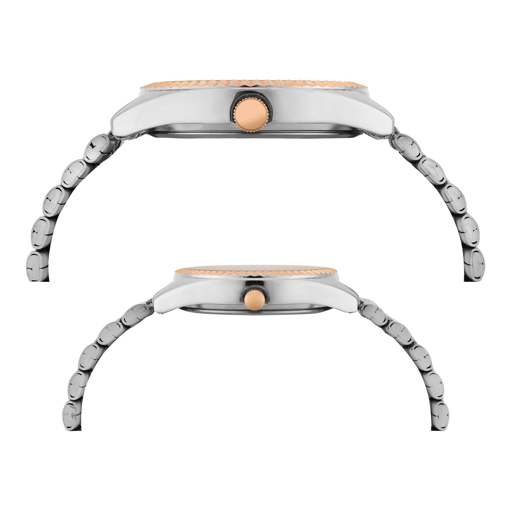 TIMEX Trendline Silver Round Dial Analog Pair's Watch - TW00PR343