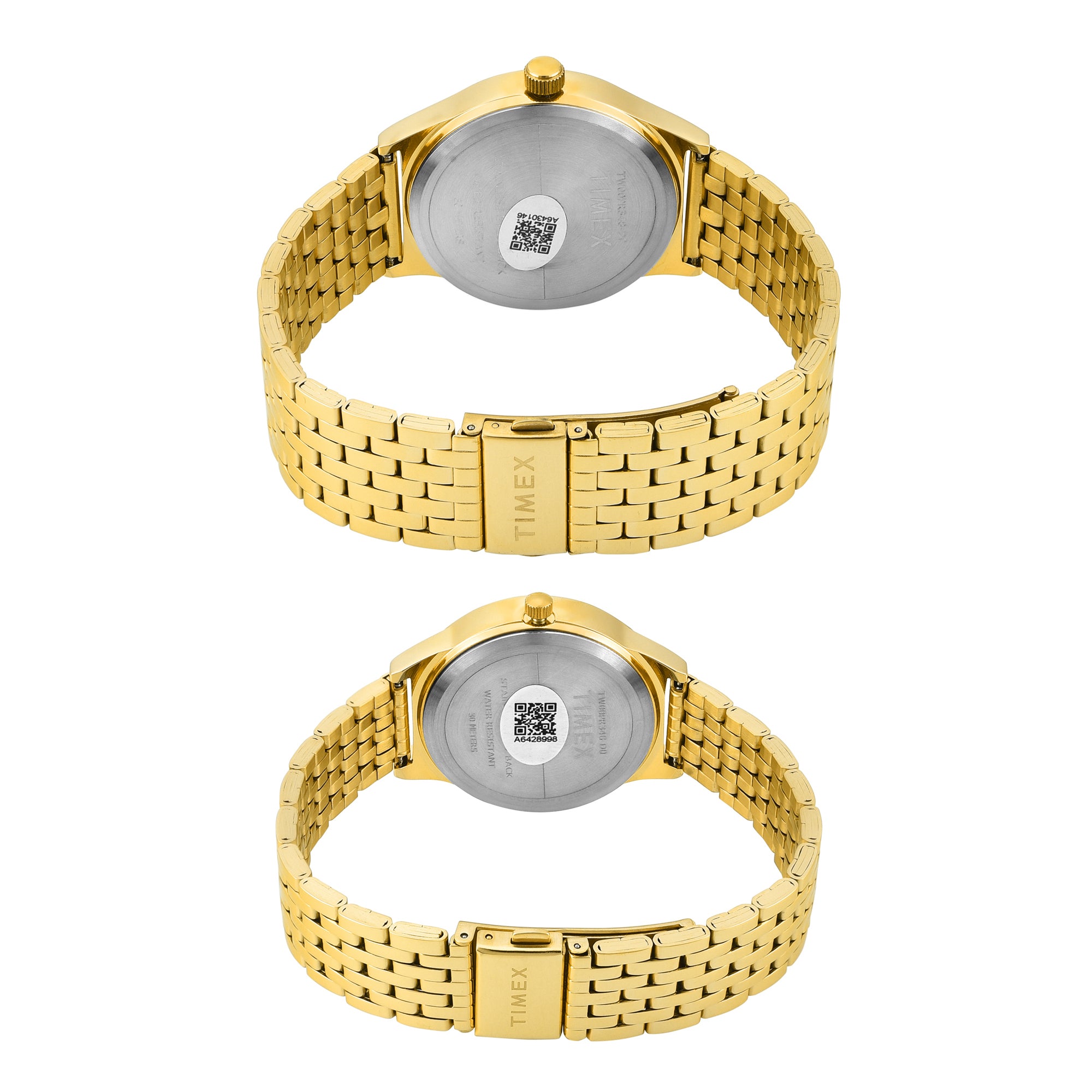 TIMEX Trendline Green Round Dial Analog Pair's Watch - TW00PR348