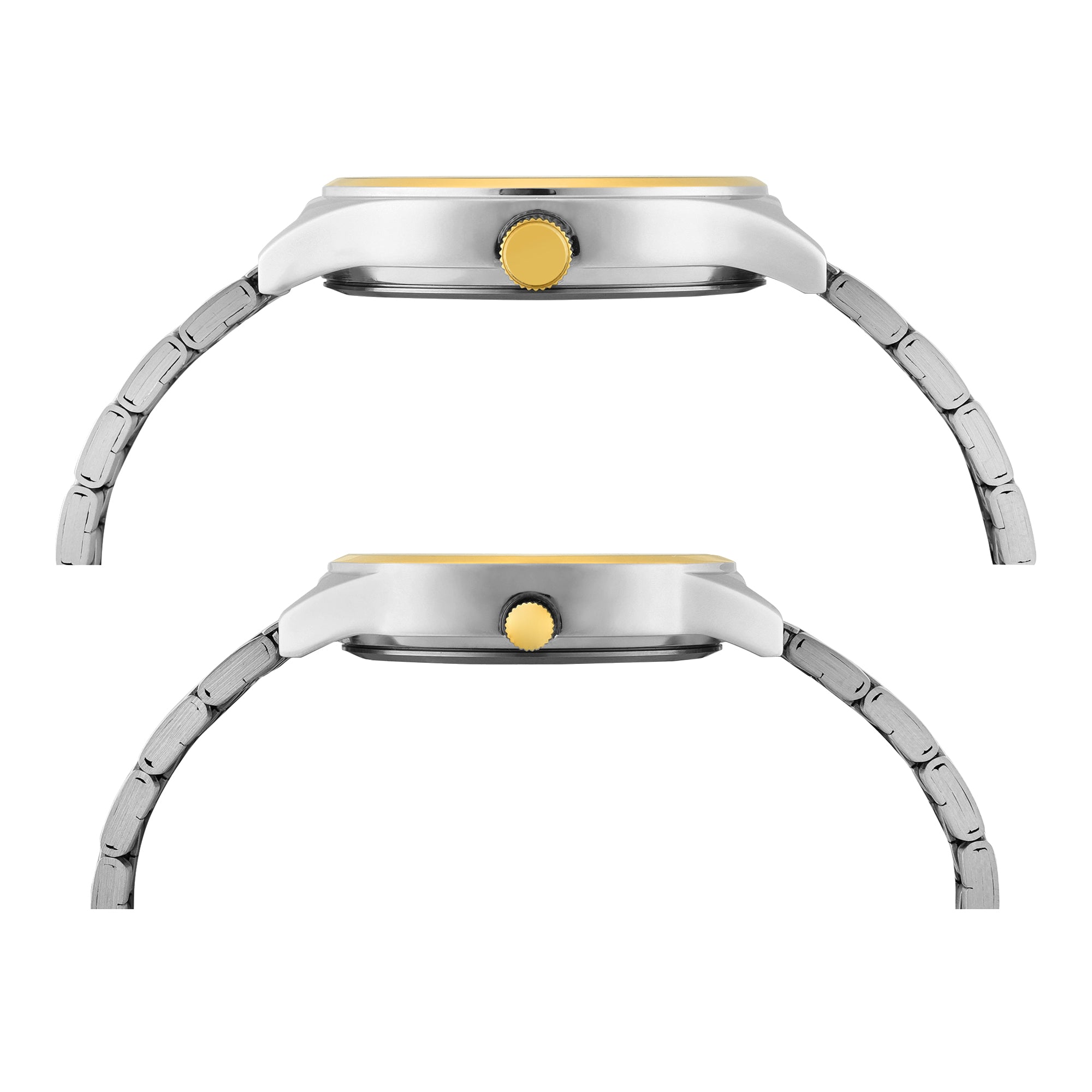 TIMEX Trendline Silver Round Dial Analog Pair's Watch - TW00PR350