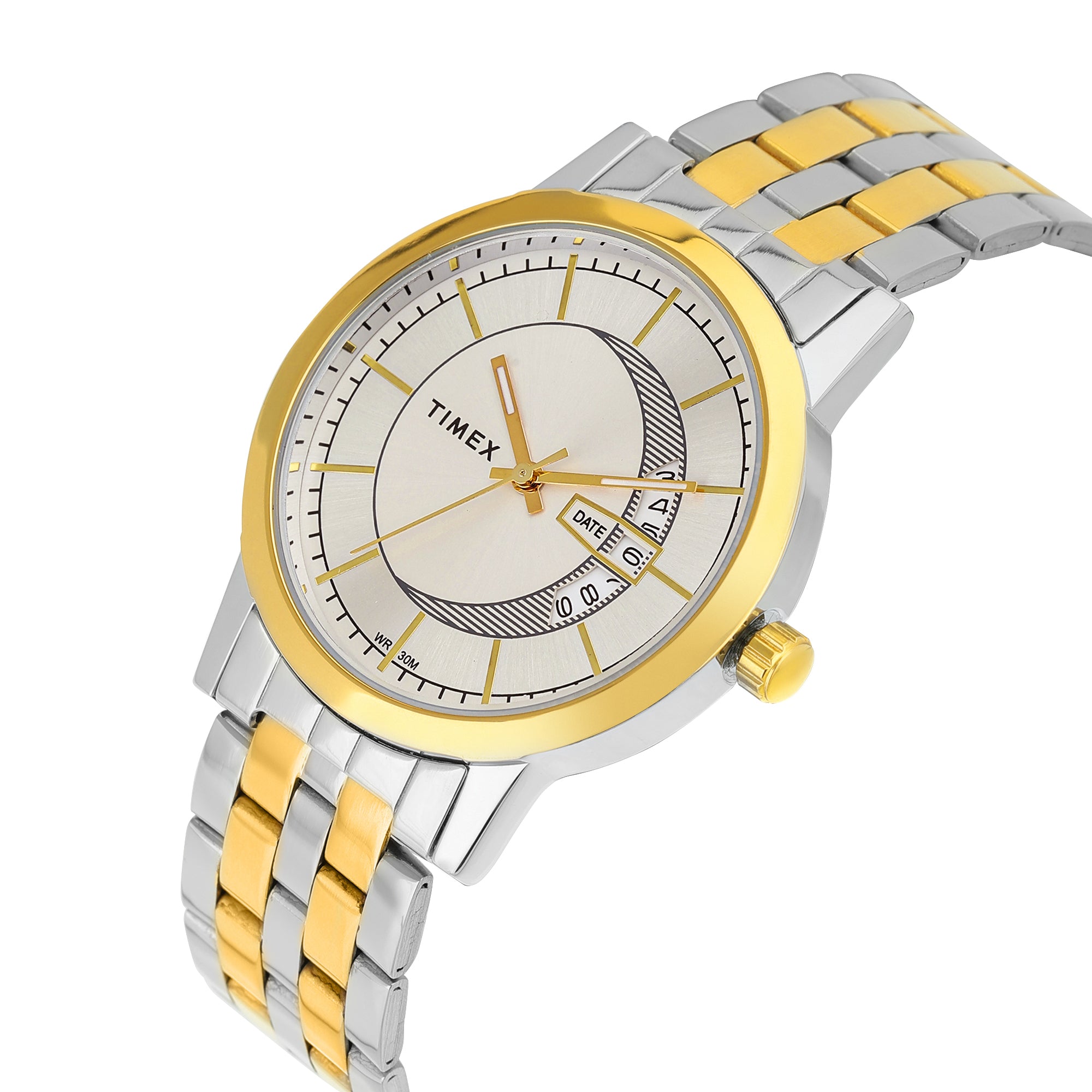 Timex Round 21mm Silver Dial Analog Pair Watch - TW00ZR317