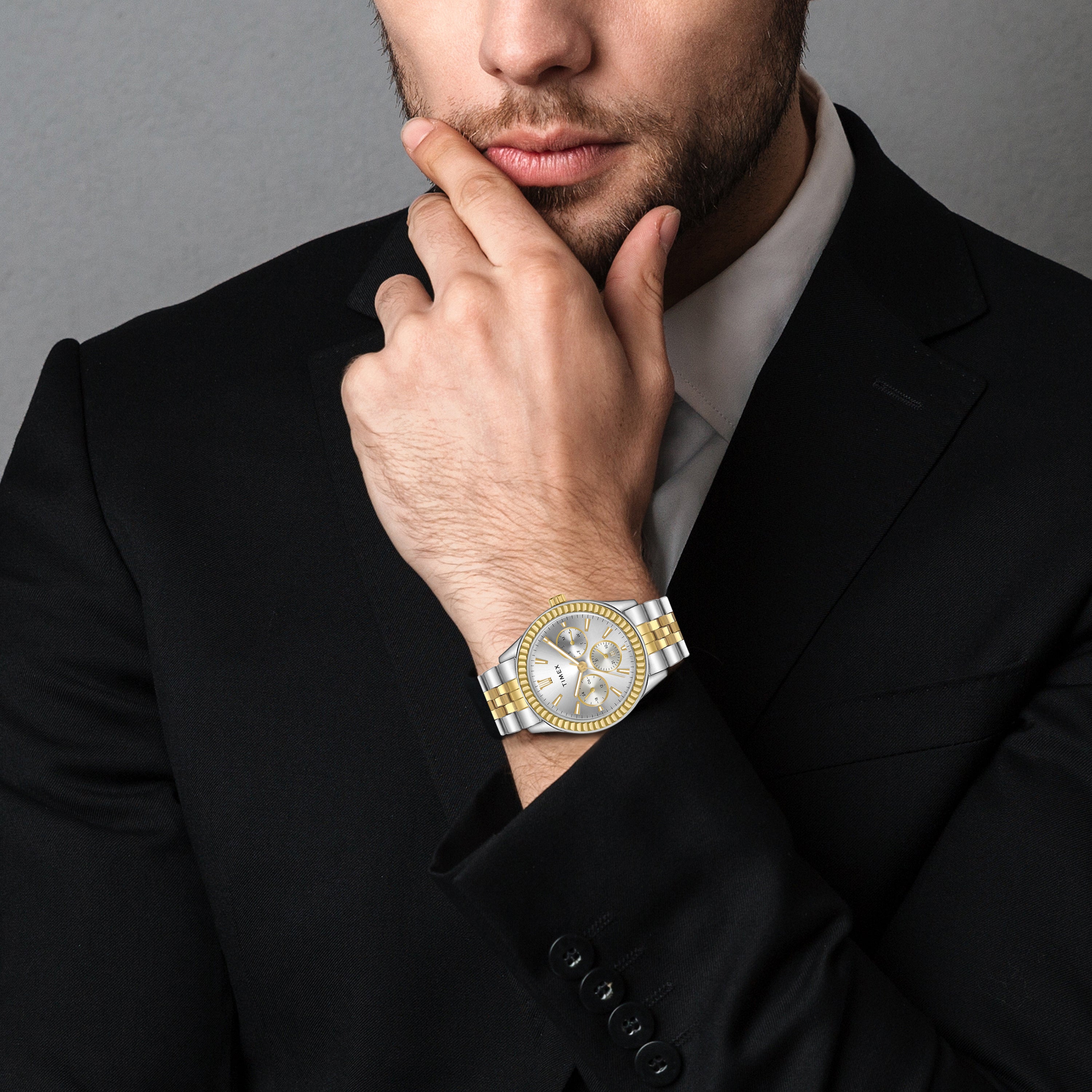 Timex Silver Round Dial Quartz Analog Unisex Watch