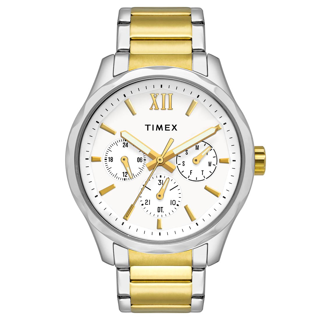 Timex Round 21mm White Dial Analog Men Watch - TW0TG7616 - TW0TG7616 ...