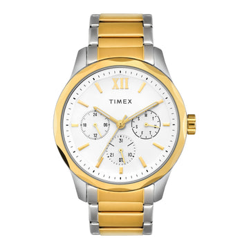 Timex Signio Round 44mm White Dial Analog Men Watch - TW0TG7624 Watch Timex