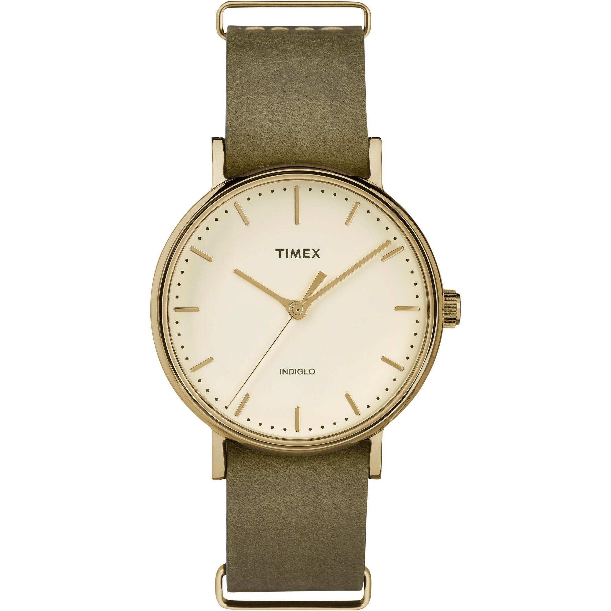 Timex Fairfield Round 21mm Cream Dial Analog Women Watch - TW2P98500UJ