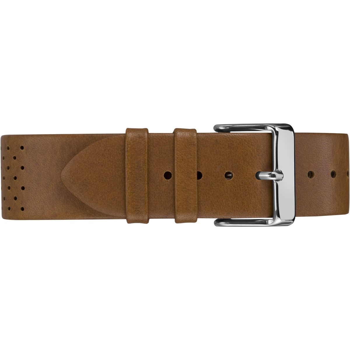 Timex Trend Leather Silver Round Dial Quartz Analog Men Watch