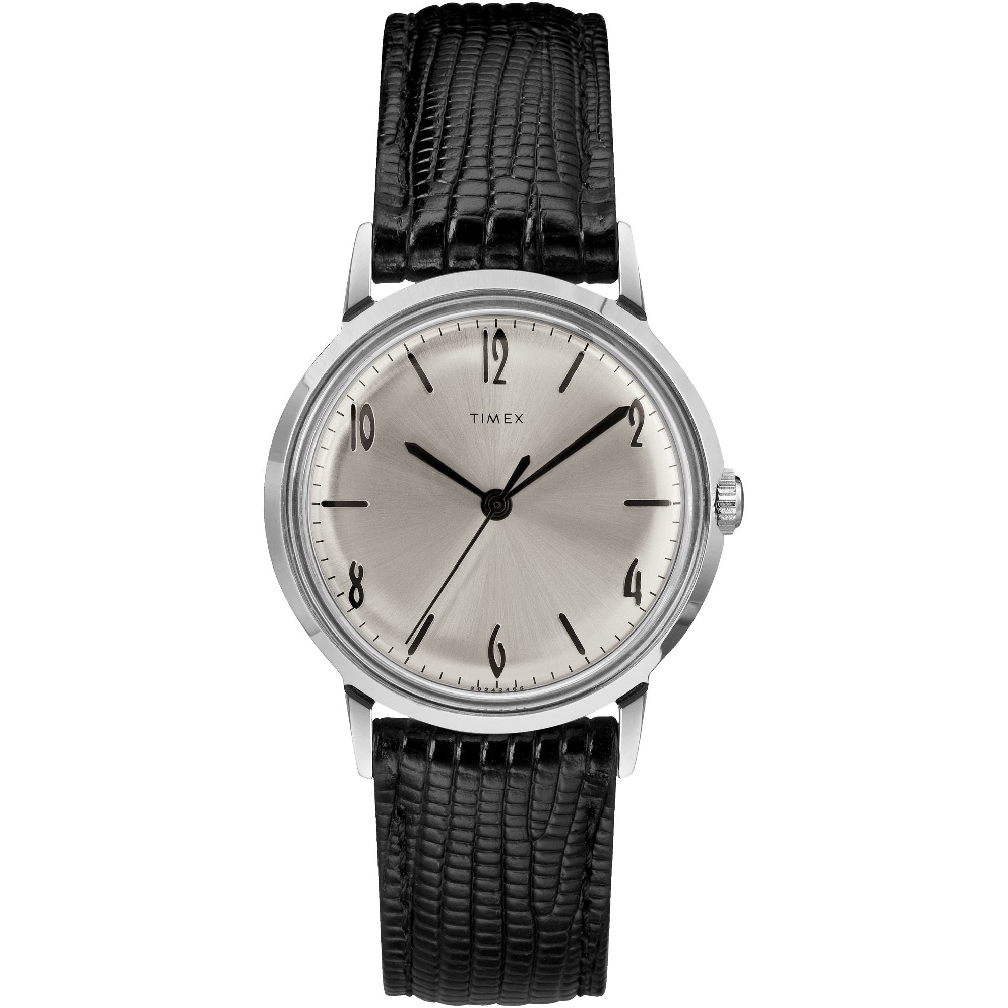 Timex Marlin Round 21mm Silver Dial Mechanical Handwind Men Watch - TW2R47900U9 Watch Timex