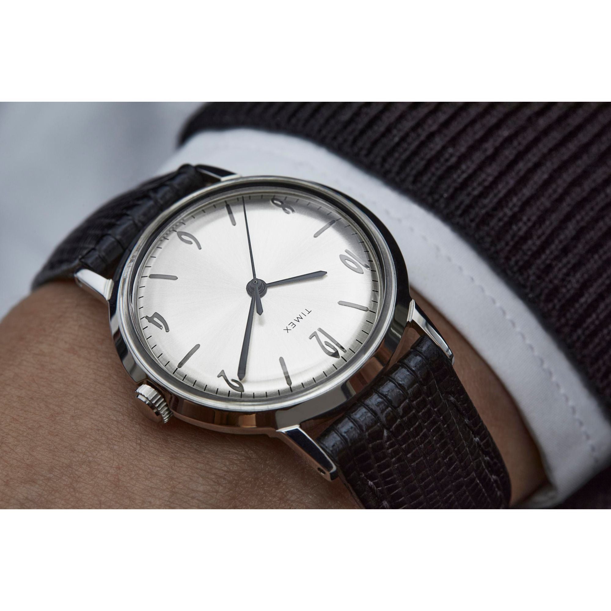 Timex Marlin Round 21mm Silver Dial Mechanical Handwind Men Watch - TW2R47900U9 Watch Timex