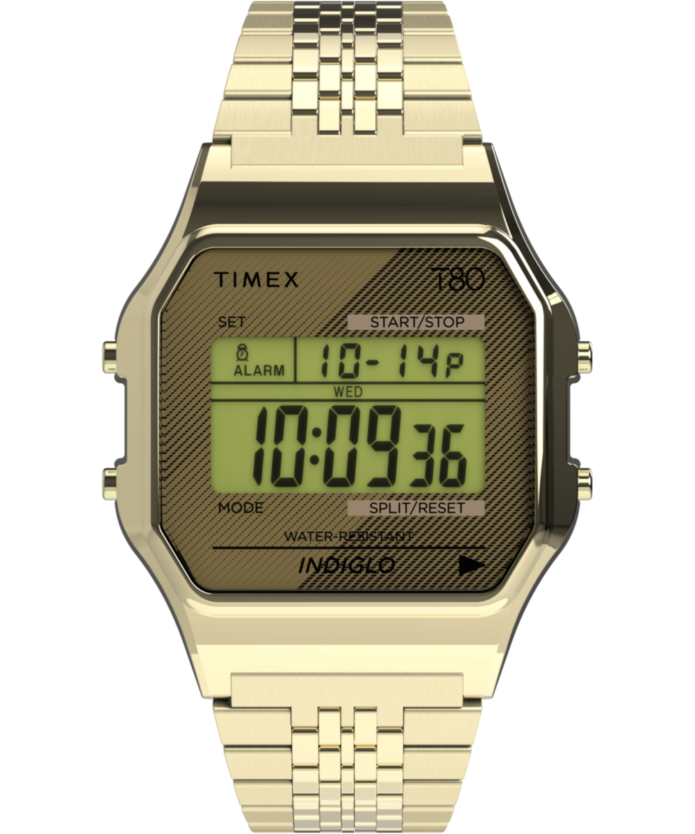 Timex 80 Grey Tonneau Quartz Digital Unisex Watch