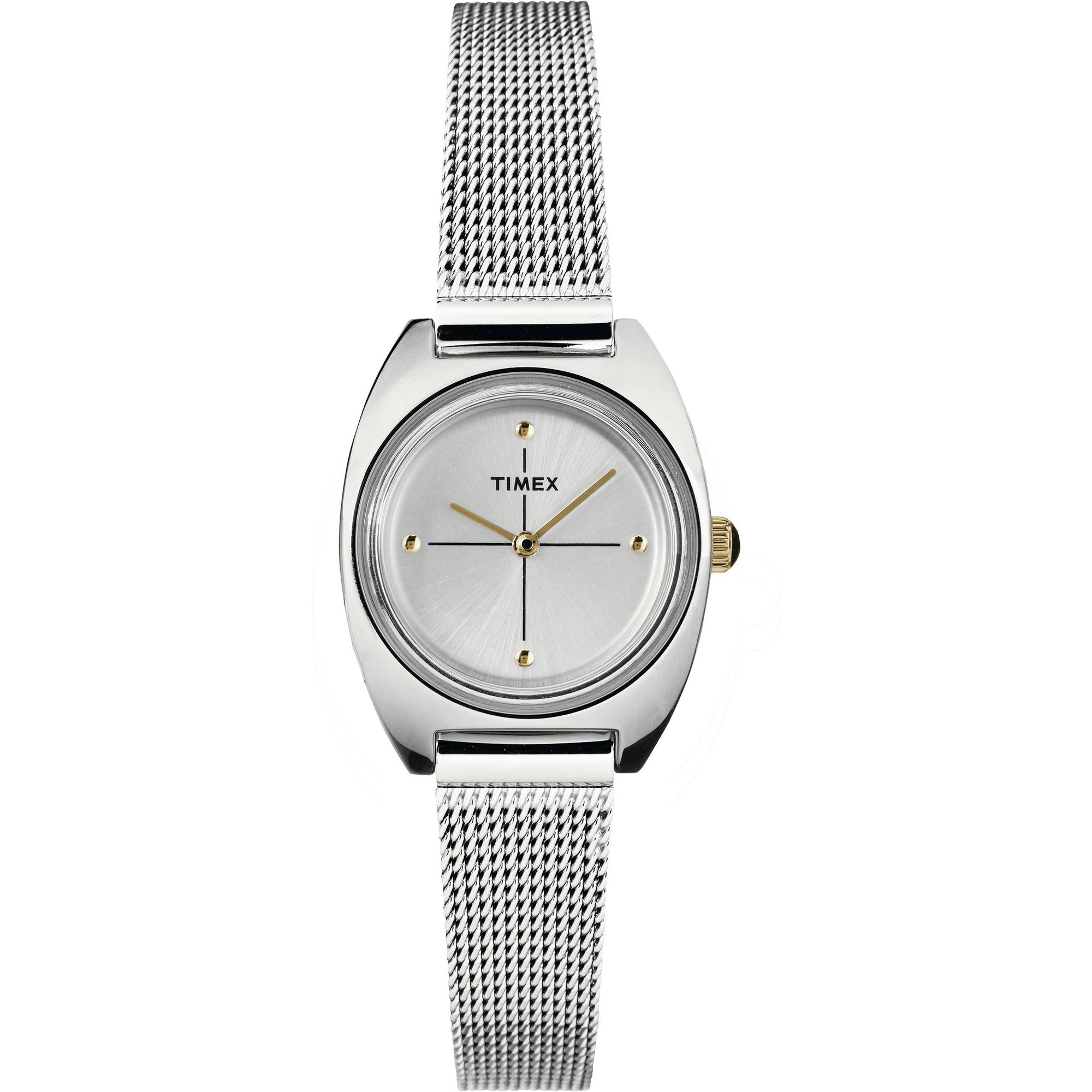 Timex Milano Round 21mm Silver Dial Analog Women Watch - TW2T37700UJ