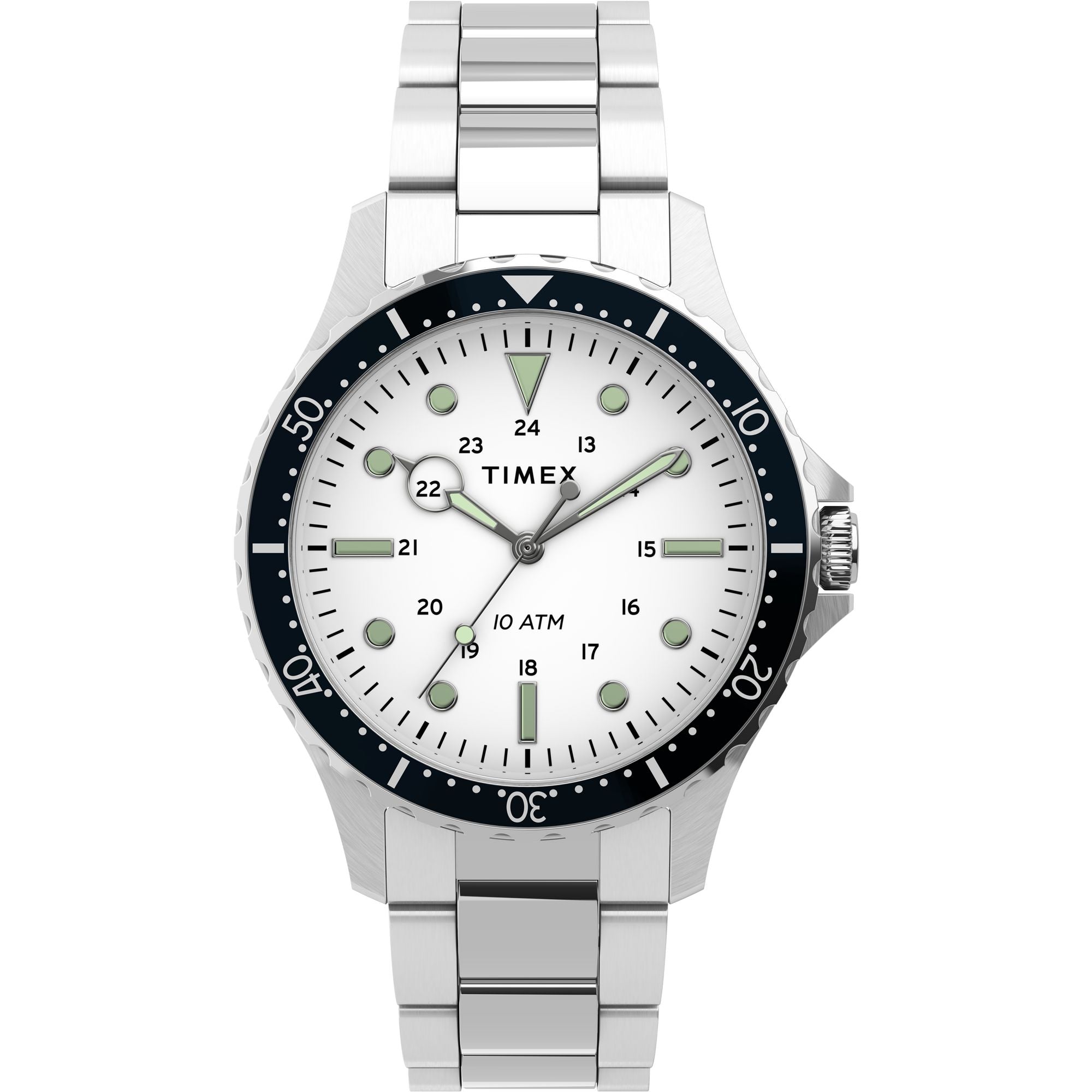 Timex Navi Round 21mm White Dial Analog Men Watch - TW2U10900UJ