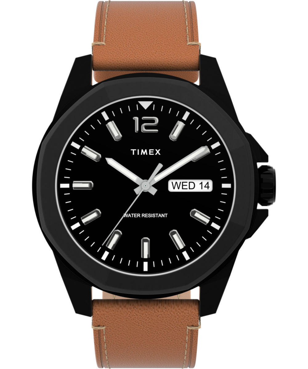 Timex Essex Octagonal 21mm Black Dial Analog Men Watch - TW2U15100UJ