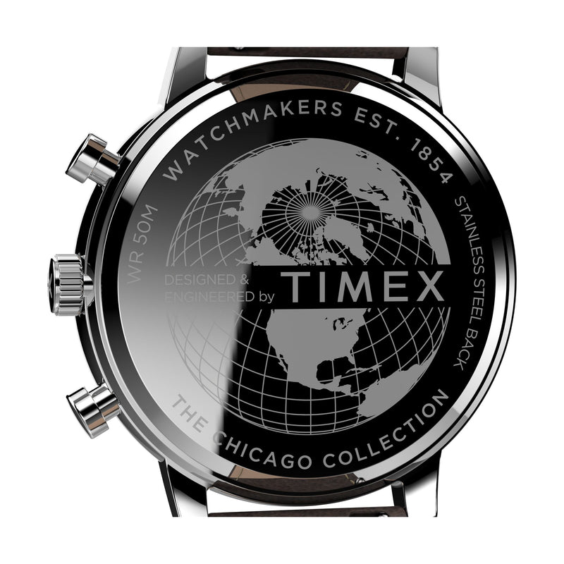Timex Chicago Round 45mm White Dial Analog Men Watch - TW2U38800UJ Watch Timex