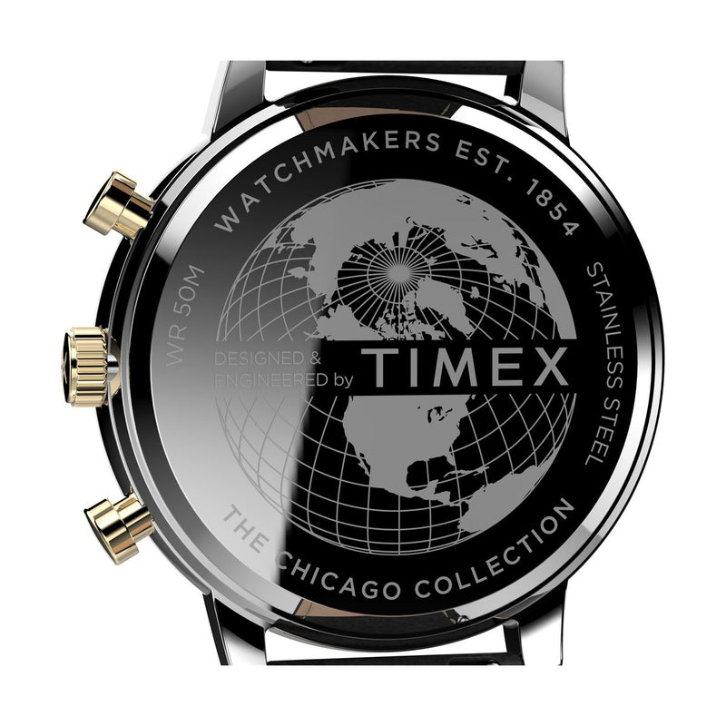 Timex Chicago Round 21mm Black Dial Analog Men Watch - TW2U39100UJ Watch Timex