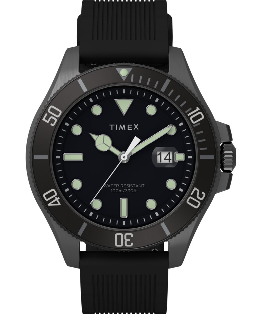 Timex Trend Round 43mm Grey Dial Analog Men Watch - TW2U42000UJ Watch Timex
