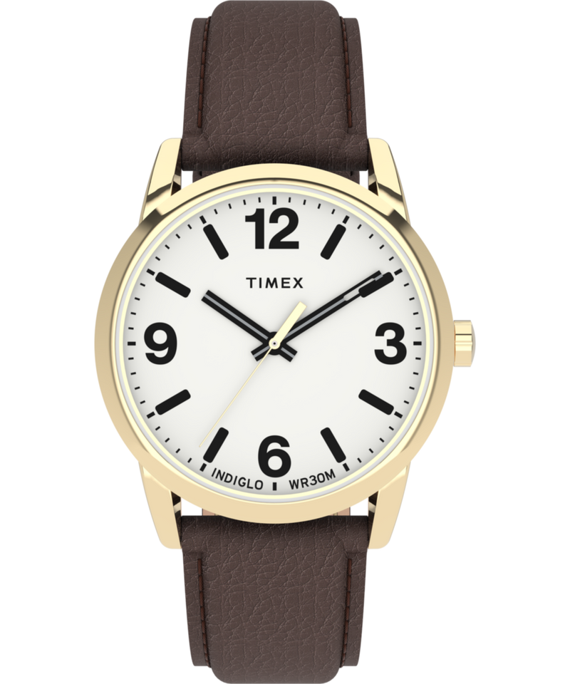 Timex Easy Reader Round 38mm White Dial Analog Men Watch - TW2U71500UJ Watch Timex