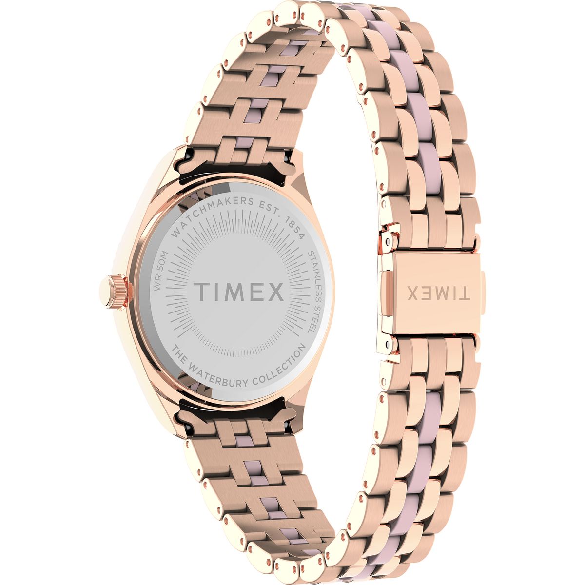 Timex Waterbury Pink Round Dial Quartz Analog Women Watch