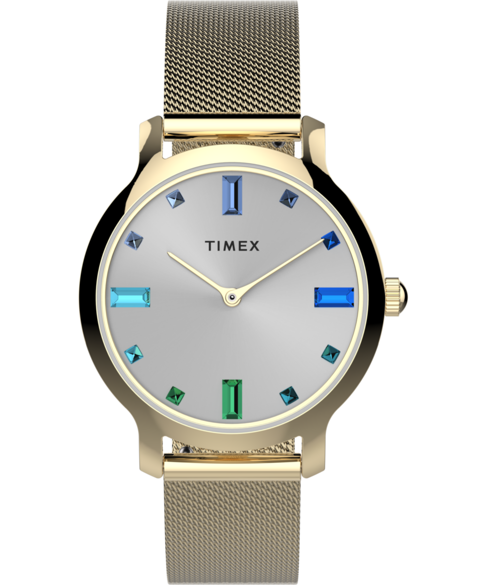 Timex Transcend Round 21mm Silver Dial Analog Women Watch - TW2U86900UJ