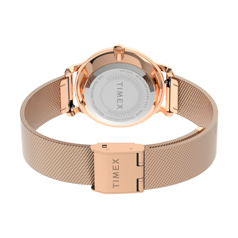 Timex Transcend Round 31mm Silver Dial Analog Women Watch - TW2U87000UJ Watch Timex