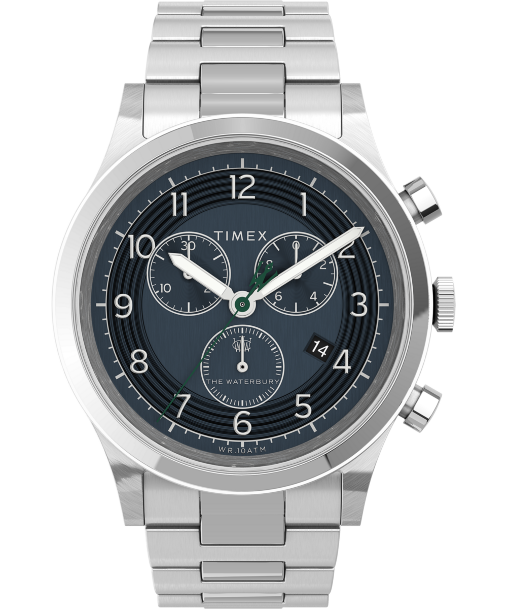 Timex Waterbury Round 21mm Blue Dial Analog Men Watch - TW2U90900UJ Watch Timex
