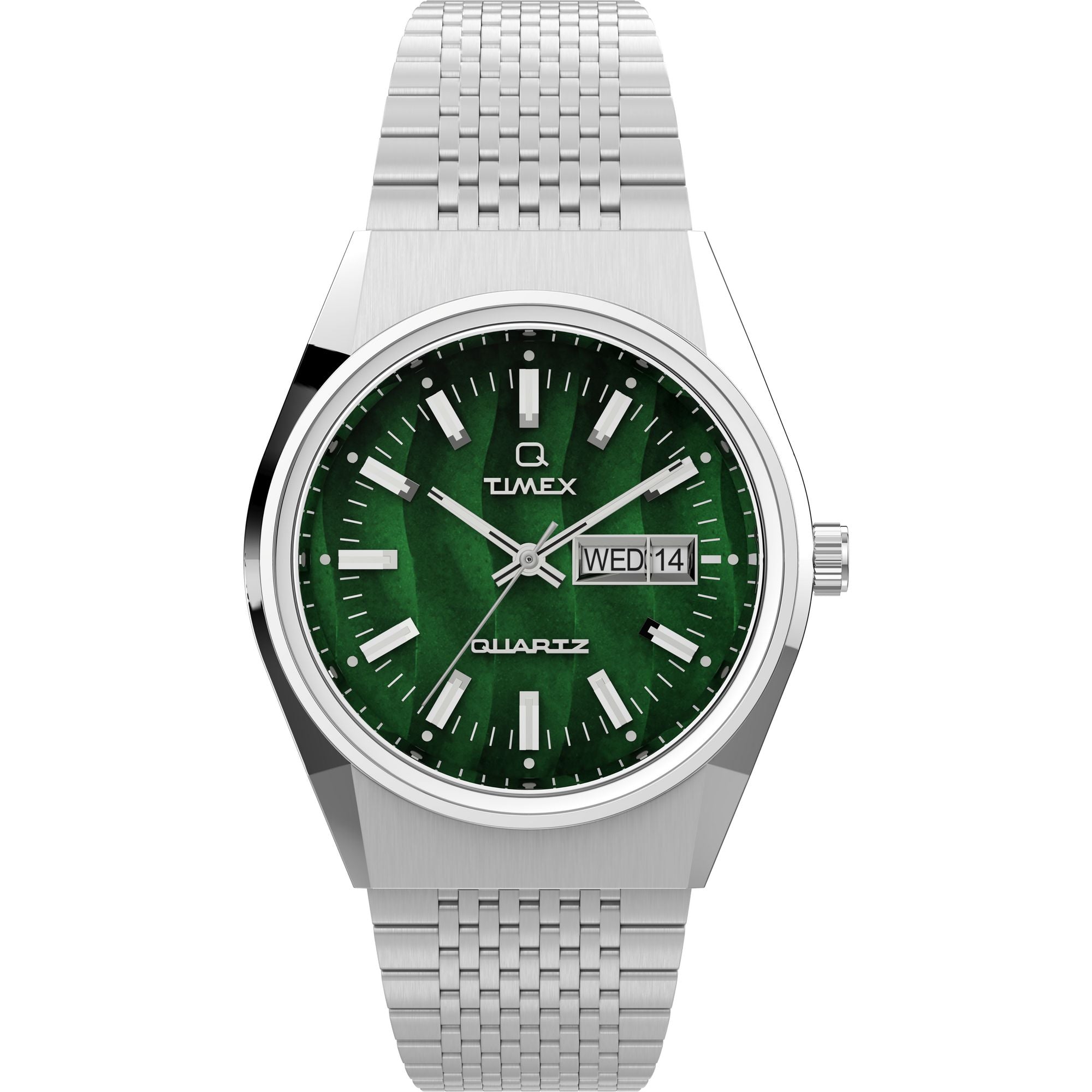 Timex Q Round 21mm Green Dial Analog Men Watch - TW2U95400U9 Watch Timex