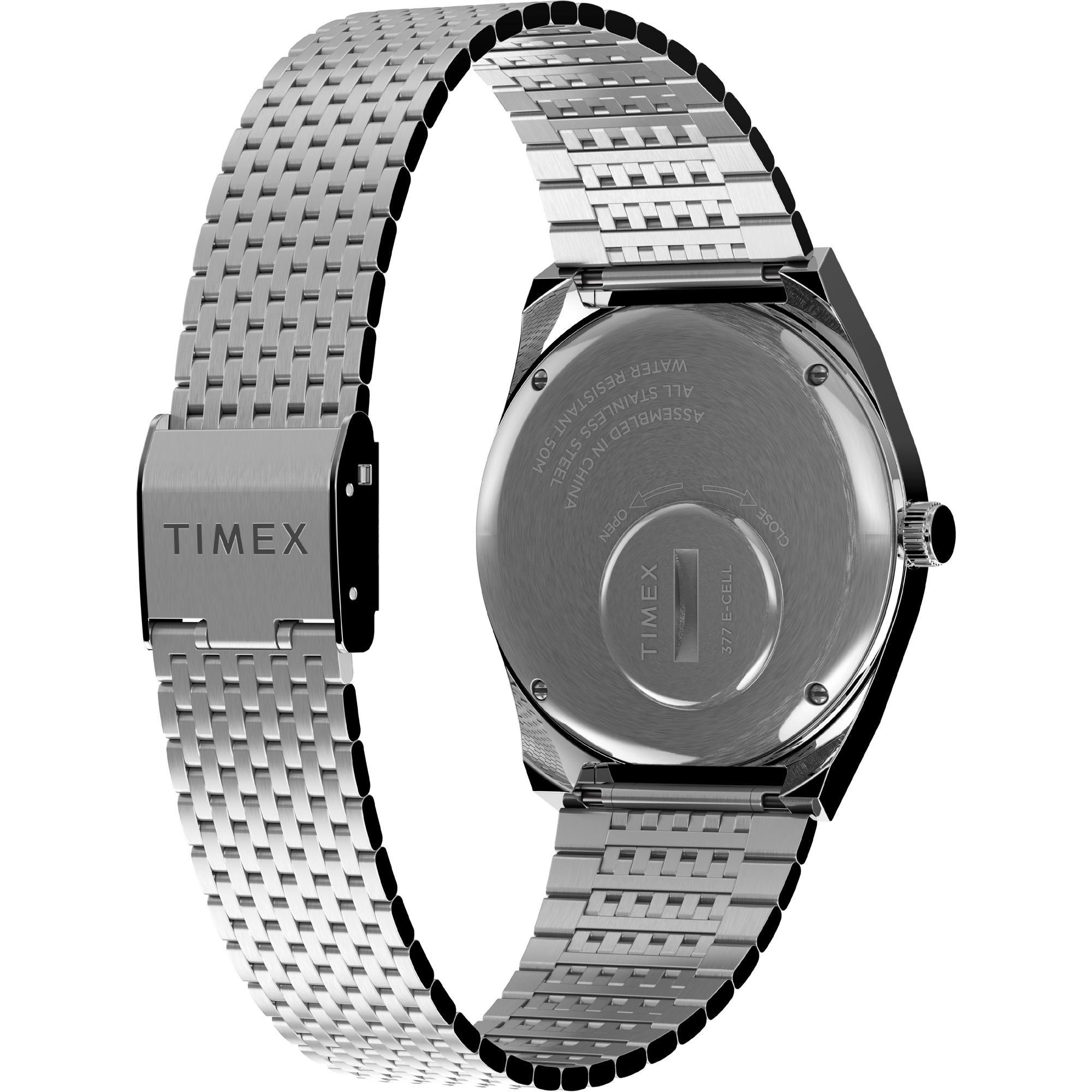 Timex Q Round 21mm Green Dial Analog Men Watch - TW2U95400U9