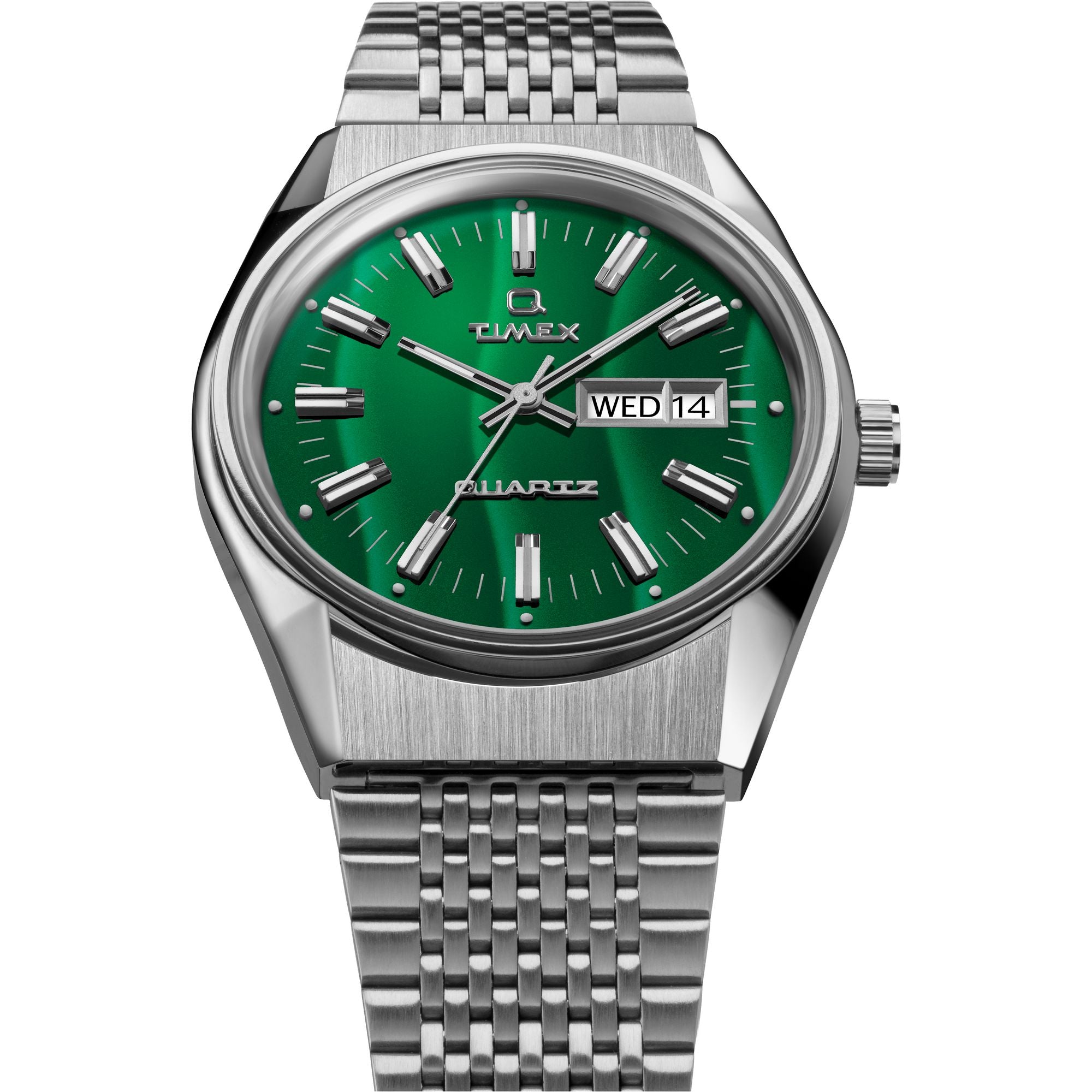 Timex Q Round 21mm Green Dial Analog Men Watch - TW2U95400U9 Watch Timex