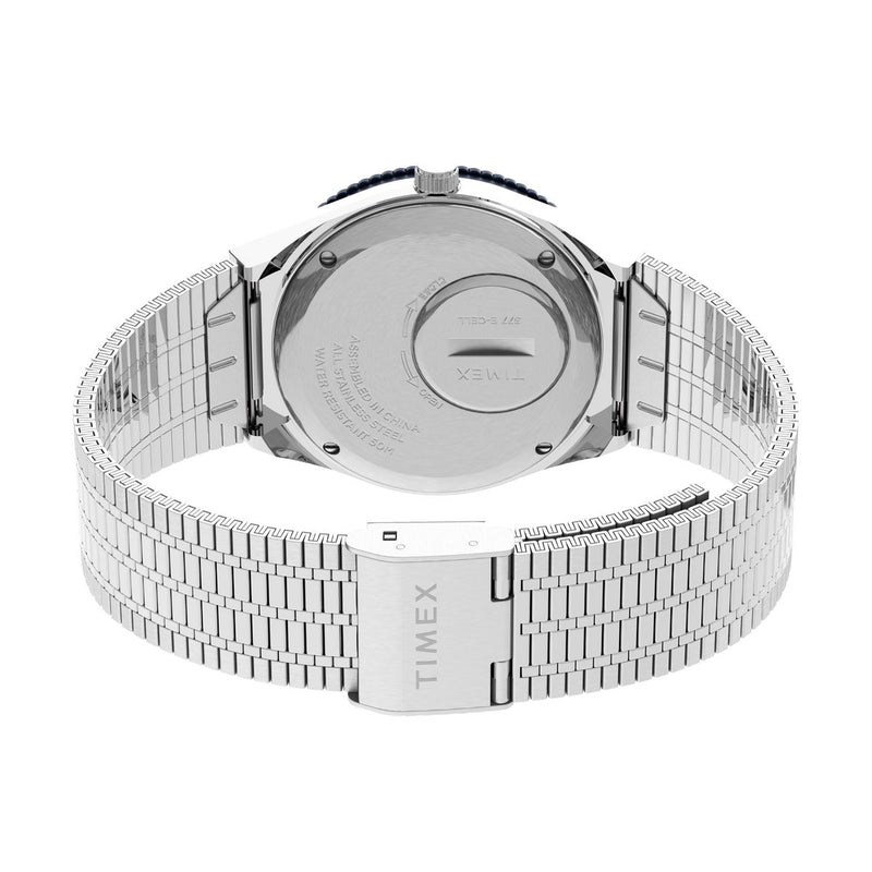 Q Timex Stainless Steel Round Dial Quartz Analog Women Watch Watch Timex