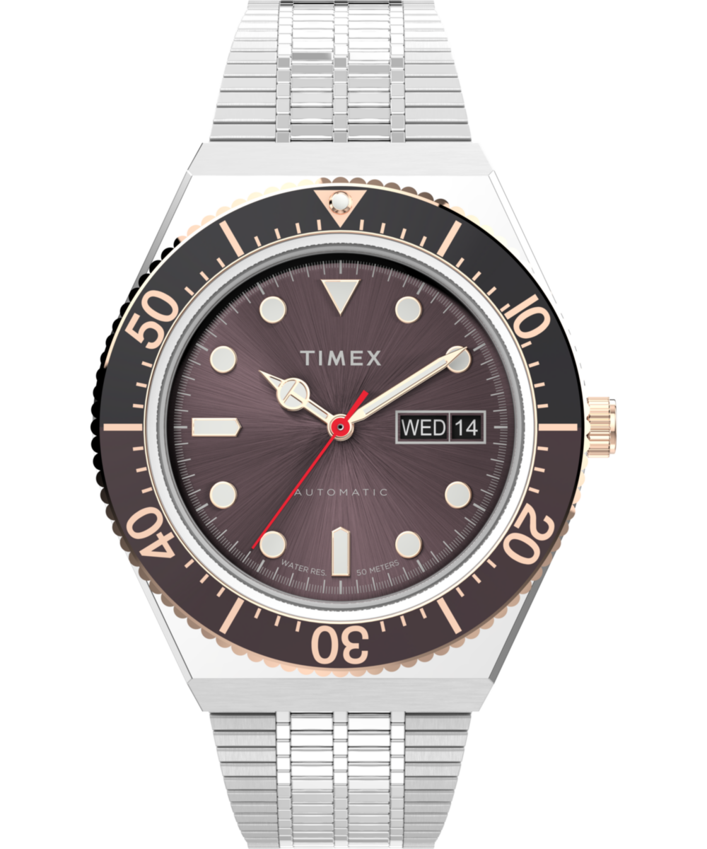 Timex M79 Round 21mm Brown Dial Mechanical Automatic Men Watch - TW2U96900U9