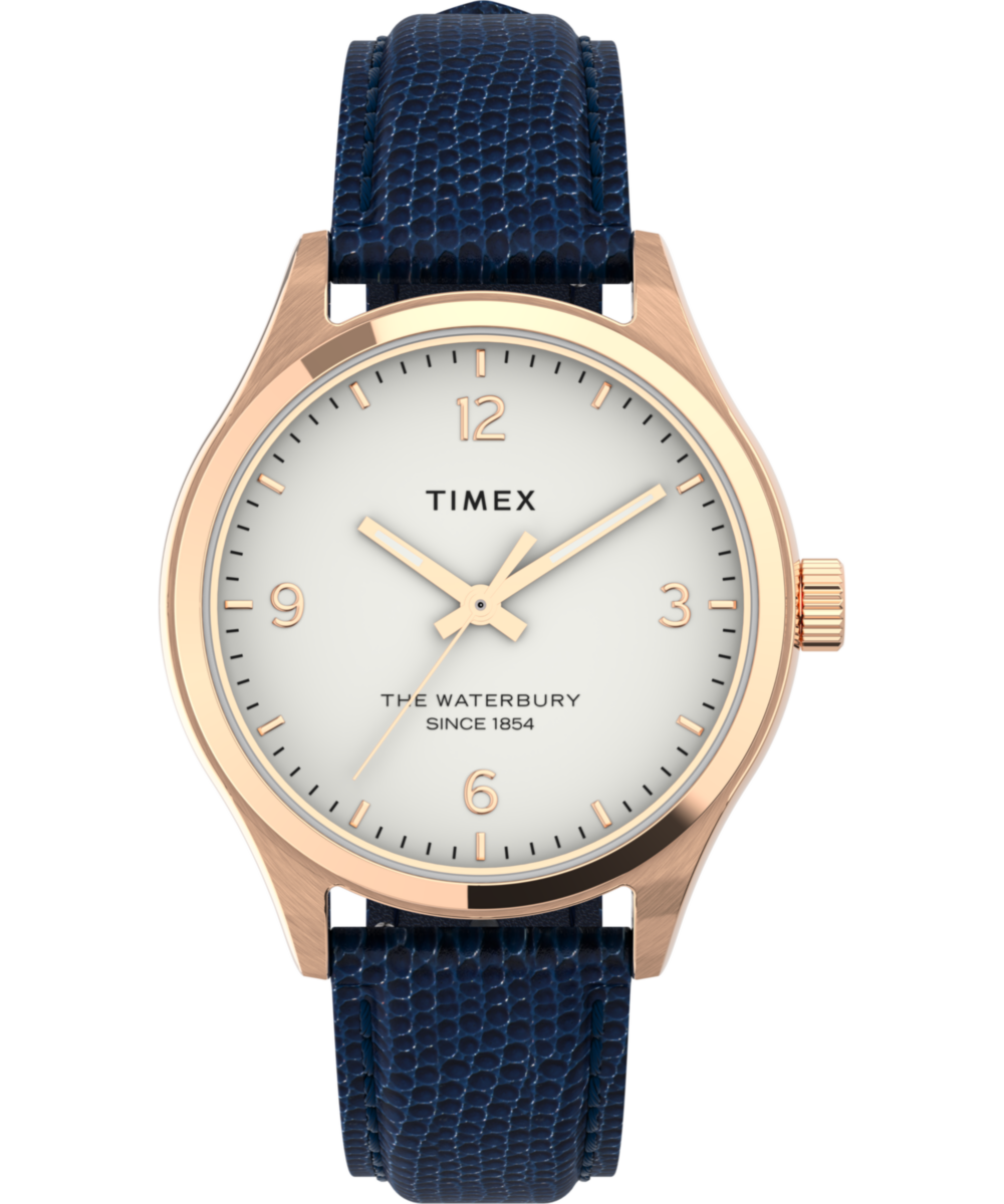 Timex Waterbury Round 34mm White Dial Analog Women Watch - TW2U97600UJ Watch Timex