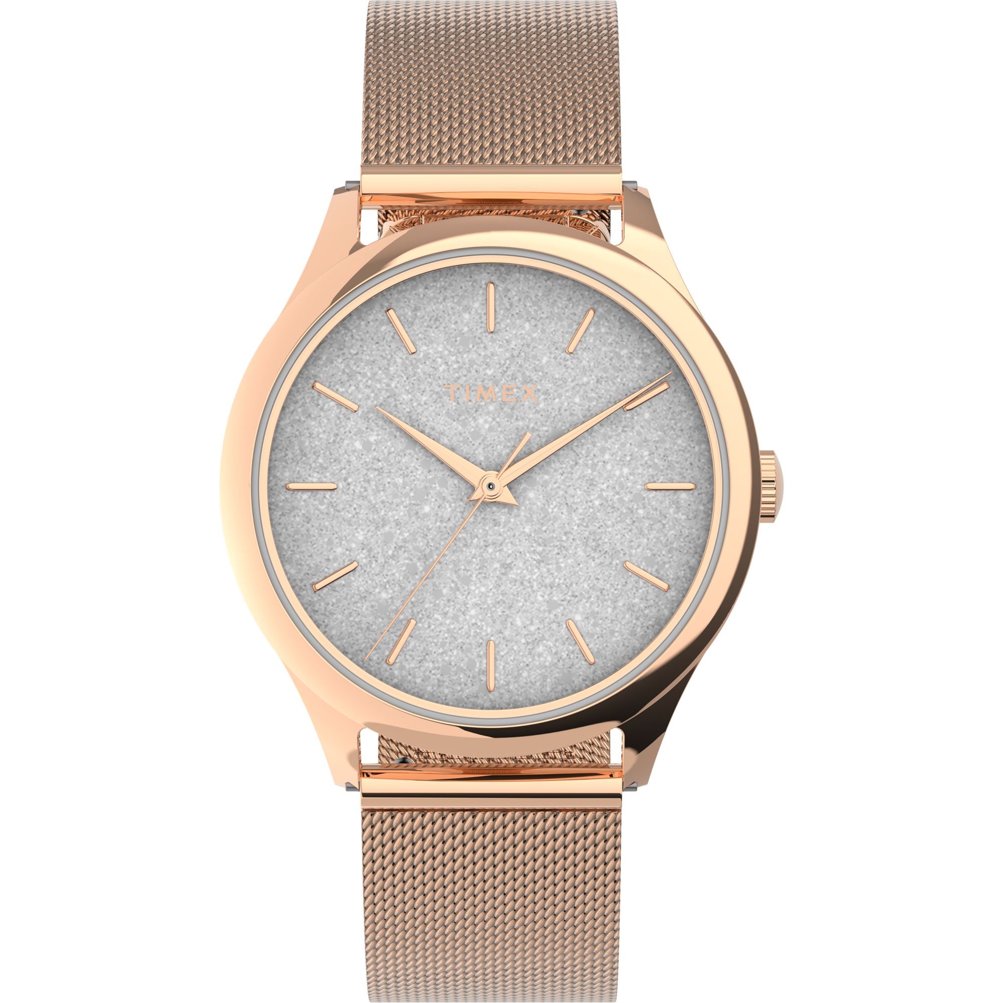 Timex Trend Round 32mm White Dial Analog Women Watch - TW2V01400UJ Watch Timex
