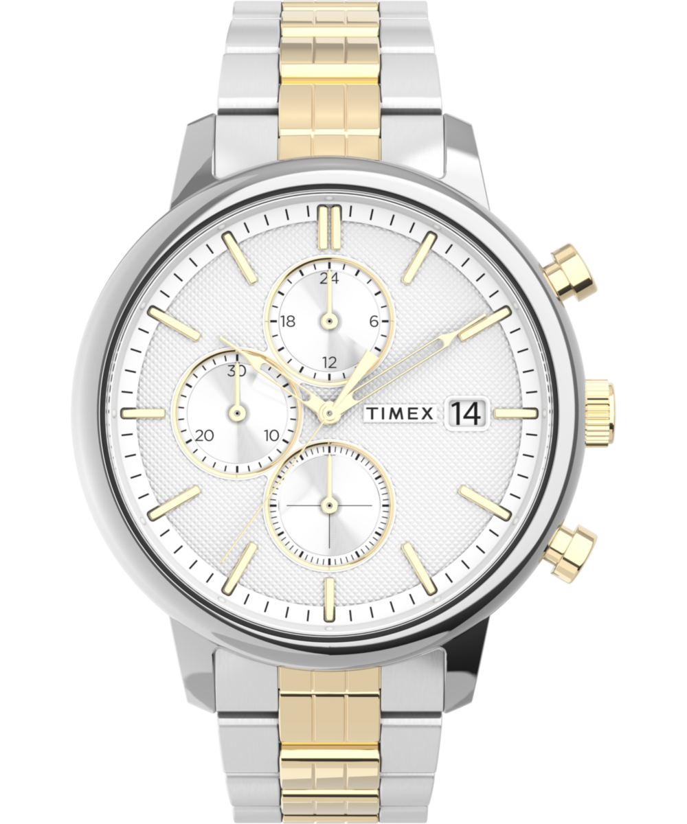 Timex Chicago Round 21mm Silver Dial Analog Men Watch - TW2V01800UJ Watch Timex
