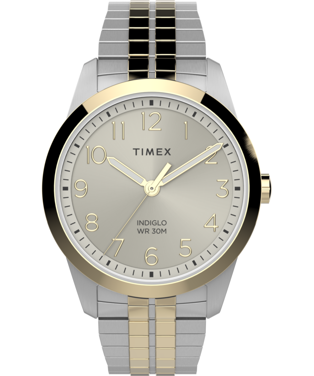 Timex Main Street Round 21mm Gold Dial Analog Men Watch - TW2V04600AP
