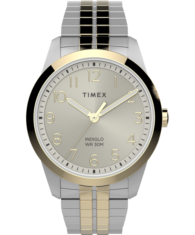 Timex Main Street Round 21mm Gold Dial Analog Men Watch - TW2V04600AP Watch Timex