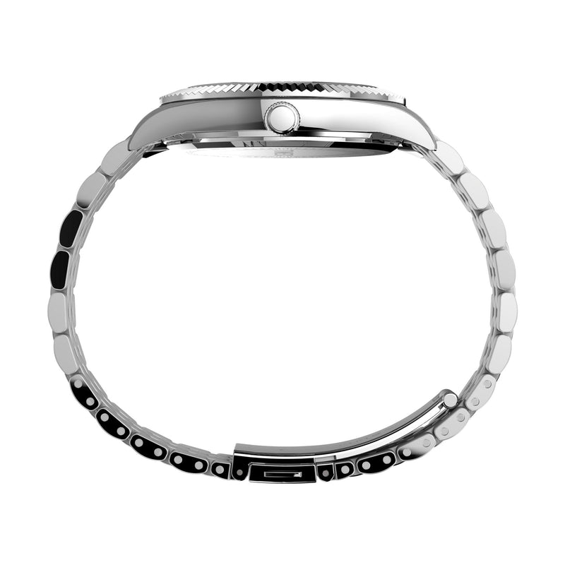 Timex Trend Round 41mm Silver Dial Analog Men Watch - TW2V17300UJ Watch Timex