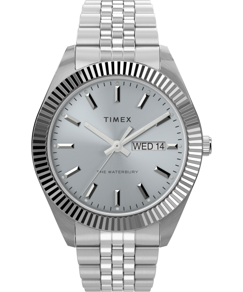 Timex Trend Round 41mm Silver Dial Analog Men Watch - TW2V17300UJ Watch Timex