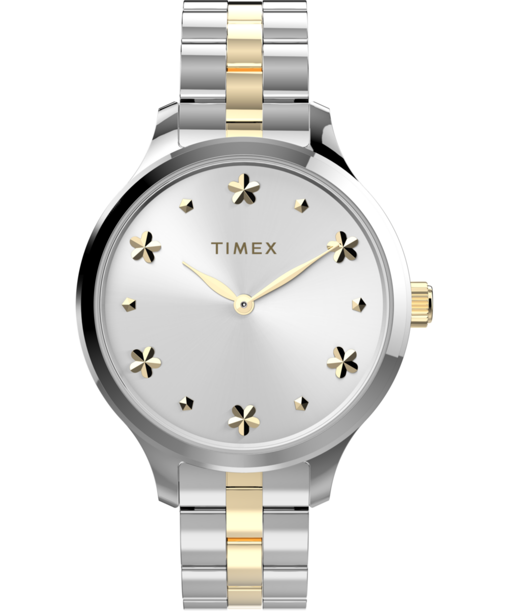 Timex Trend Silver Round Dial Quartz Analog Women Watch