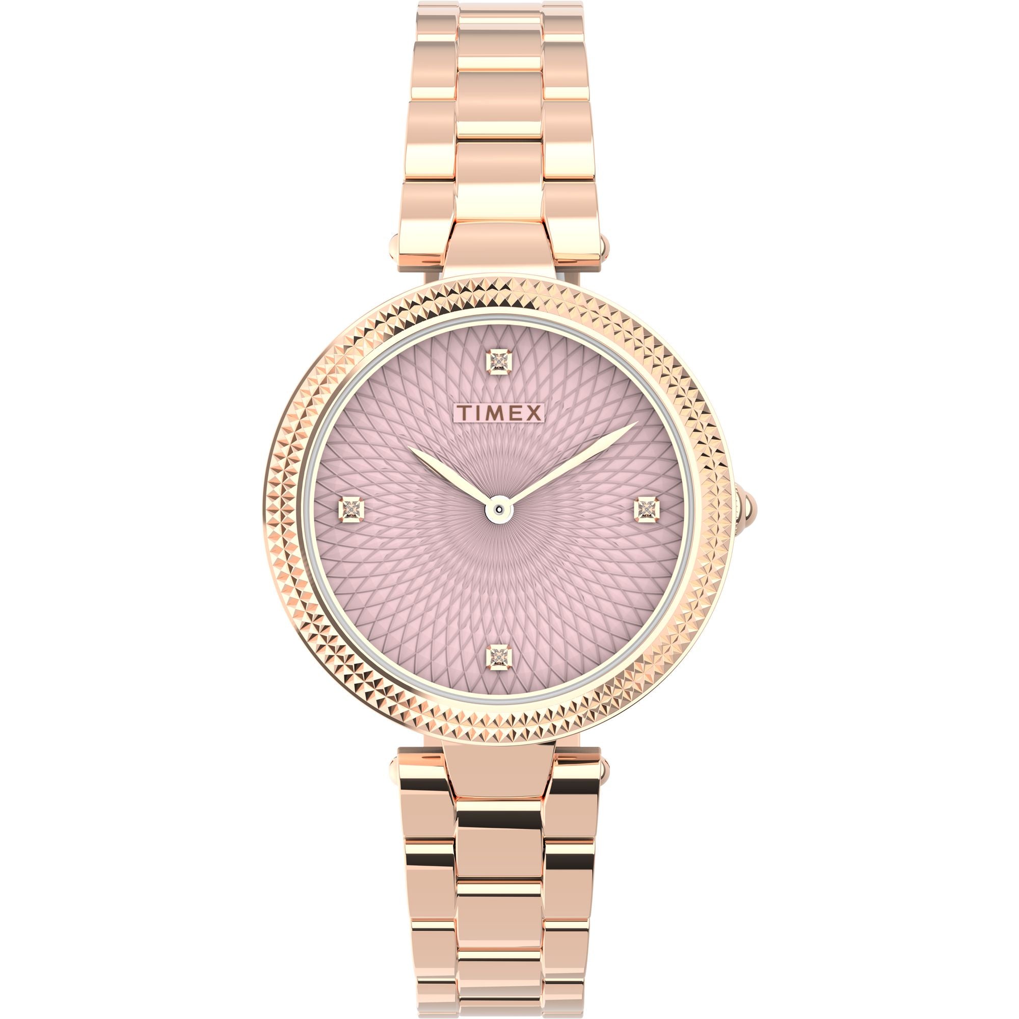 Timex Trend Rose Gold Round Dial Quartz Analog Women Watch TW2V24300UJ At JUST WATCHES