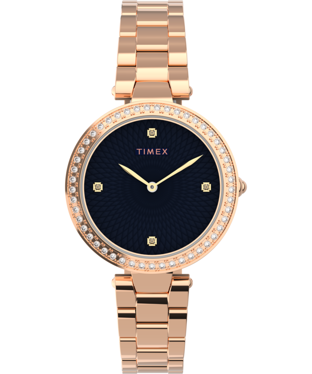 Timex Trend Round 32mm Blue Dial Analog Women Watch - TW2V24600UJ