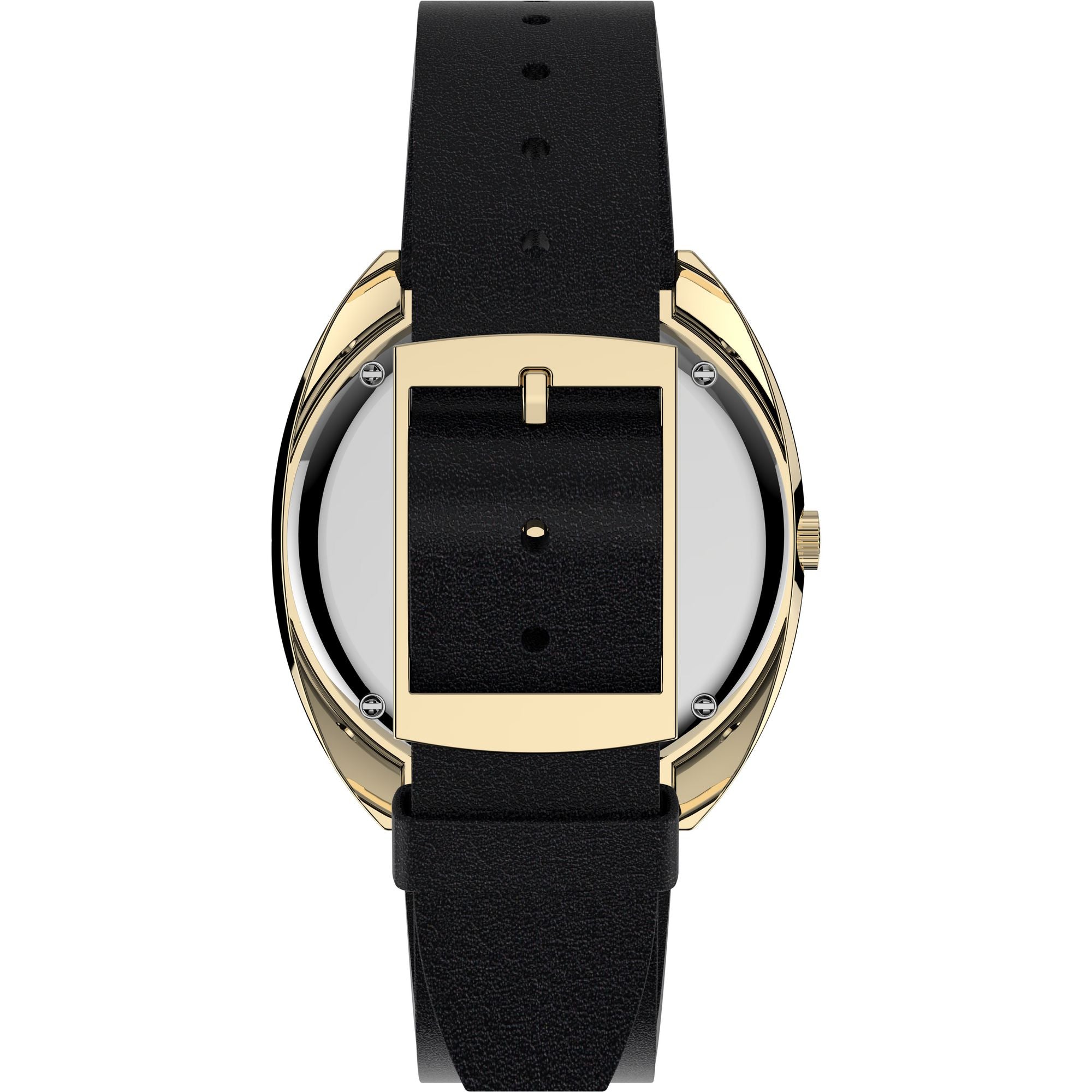 Q Timex Leather Burgundy Tonneau Dial Quartz Analog Men Watch